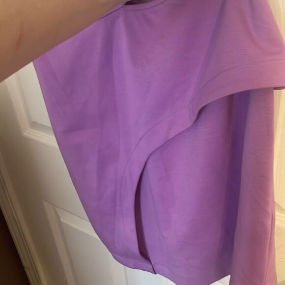 BCBGeneration Lilac One Shoulder Cutout Mini Dress EUC size 6 - Picture 3 of 9